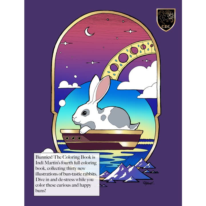 Indi Martin Art - Wholesale Coloring & Activity Book - Adult - Coloring Book: Bunnies!1