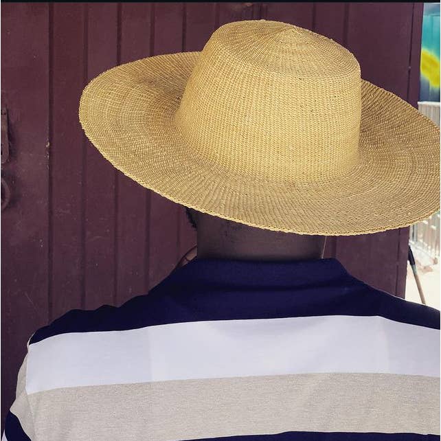 Tanga Baskets - Wholesale Straw hat – women's - Bolga Natural Elegance Sustainable Hats - Dye Free3