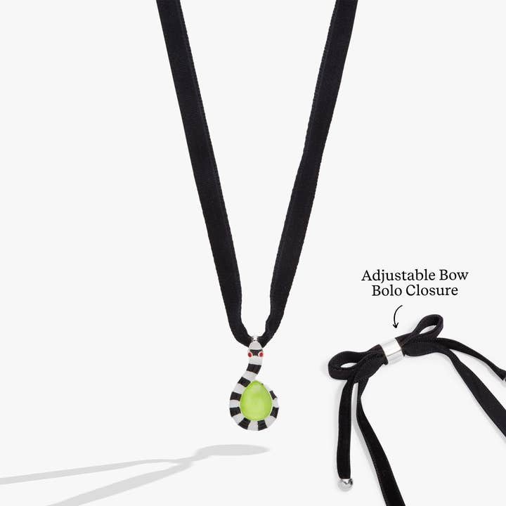 BEETLEJUICE⢠Sandworm Pendant Adjustable Ribbon Choker Necklace for wholesale by Alex and Ani