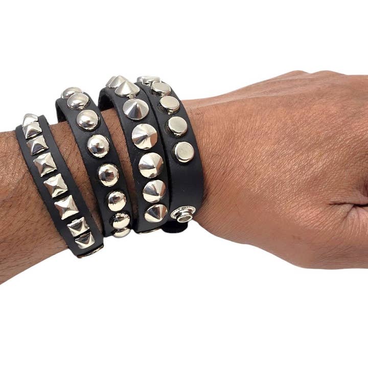 BC199 MINI NITTET 1/2" BRED SMALT ARMBÅND for engroshandel hos Funk Plus