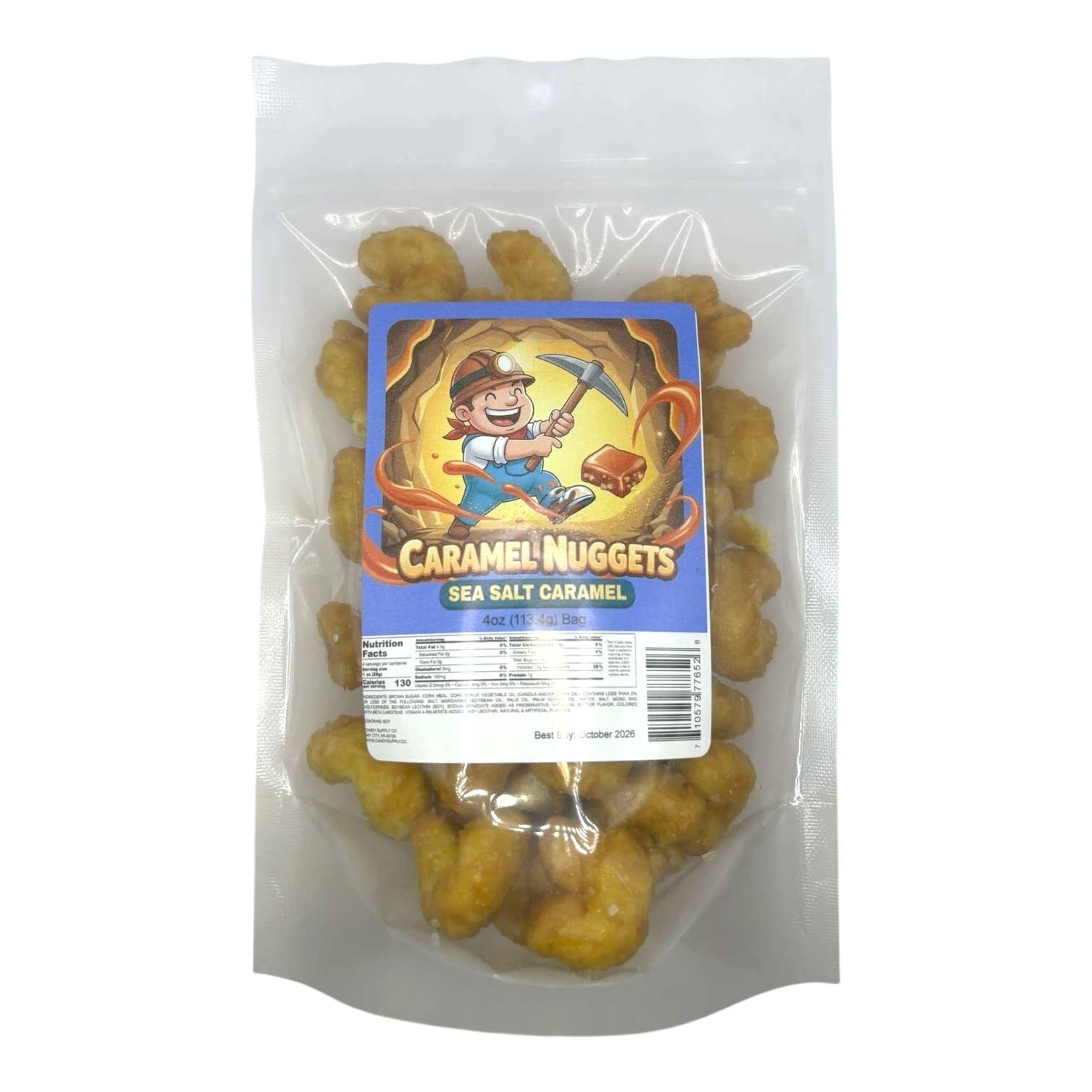 Candy Supply Co - Wholesale Caramel - Caramel Nuggets - 5 Exciting Flavors! 4oz (113.4g) Bag4