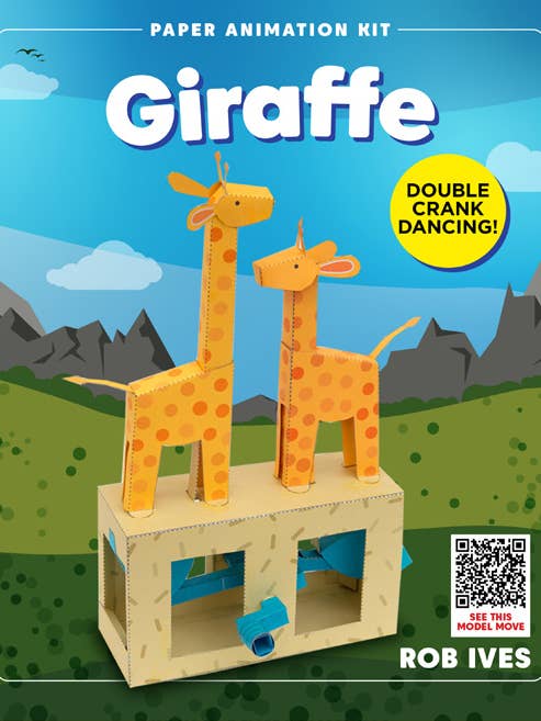 Giraffe - Kit di animazione cartacea Rob Ives per la vendita all'ingrosso da parte di Go on make me