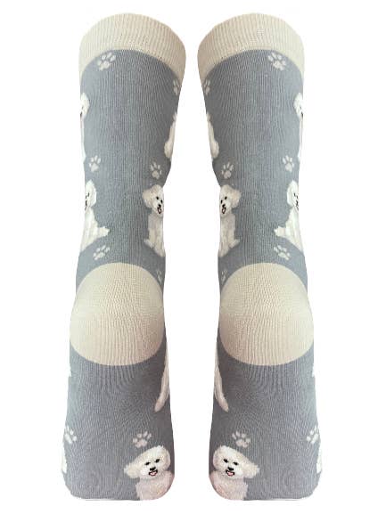 E&S Pets - Wholesale Socks - Unisex - Bichon Frise - Fun Novelty Dog Socks - Unisex3