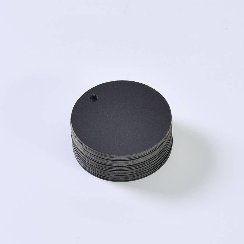 ByHome - Wholesale Gift Tag - 100pcs, 2.0" circular kraft brown paper blank gift tag card1