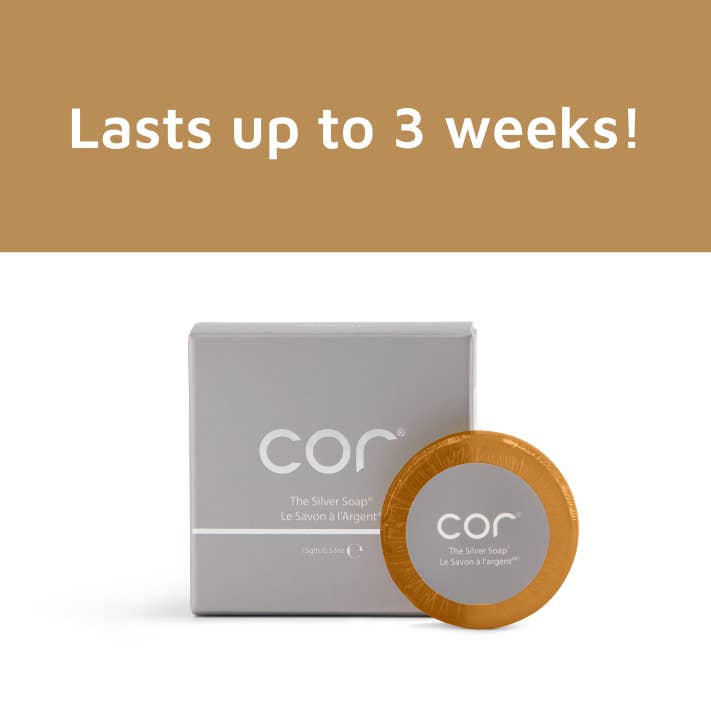 Cor Silver Soap – Trial Size – 15gm for wholesale by Cor Silver | Simple Skincare for Complicated Skin