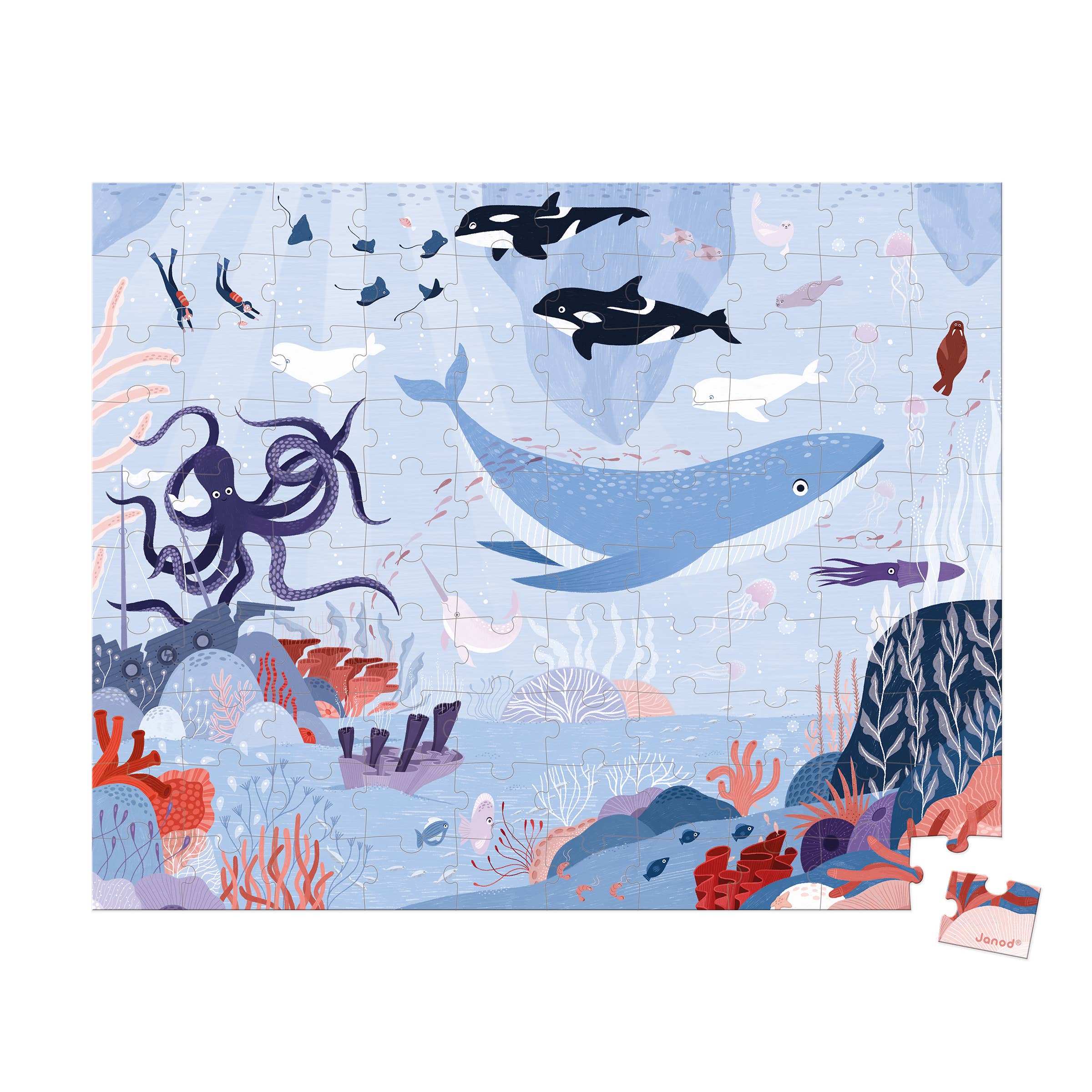 Janod - Wholesale Puzzle - Kids - Puzzle - Arctic Ocean - 100 Pcs1