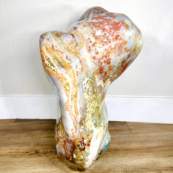 XL Orbicular (Ocean) Jasper Freeform – 86.6 lbs for wholesale by Kreateur Miami