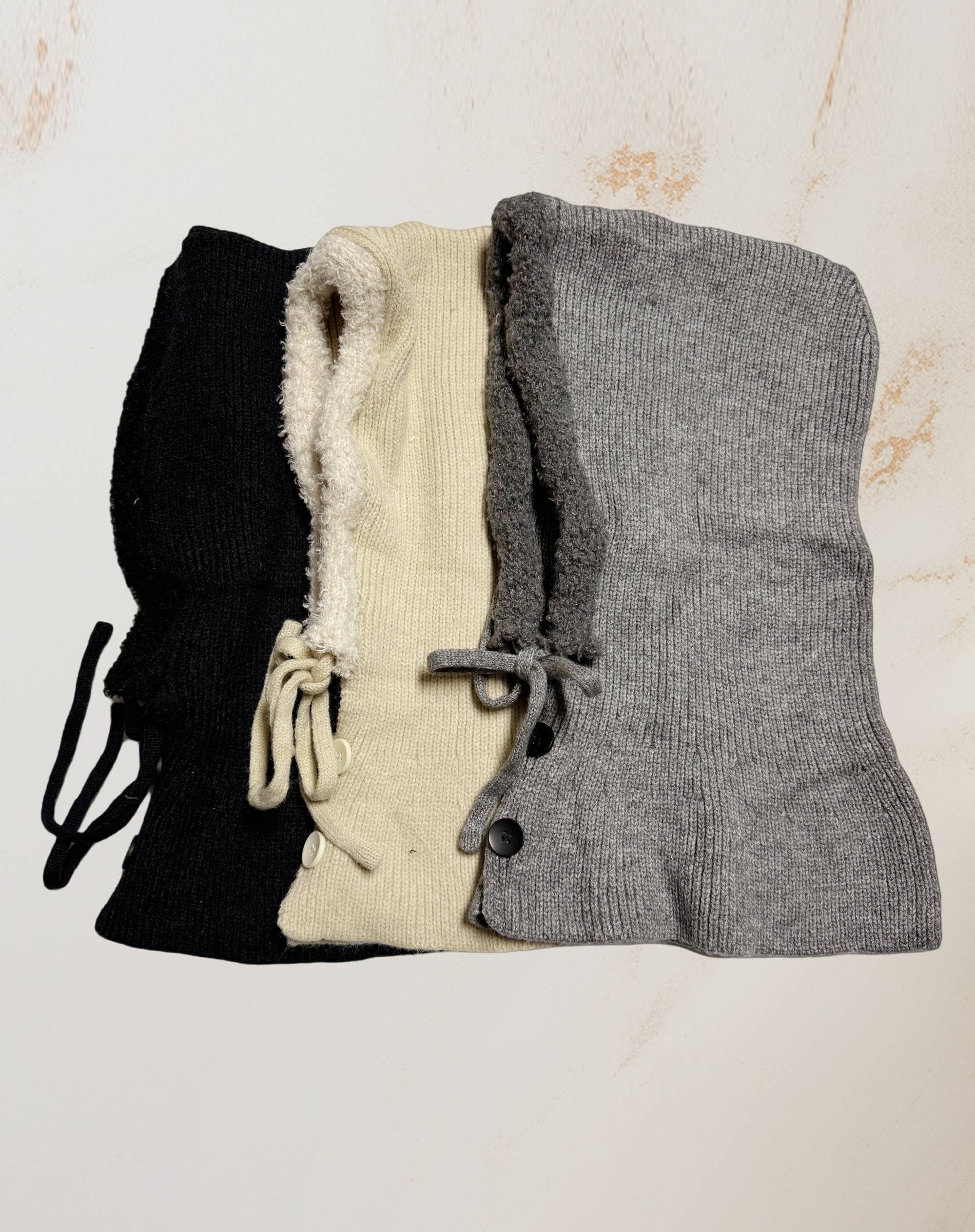 JC Sunny Fashion - Wholesale Beanie - Dames - Converteerbare sjaal met capuchon en knoopsluiting, uniseks4