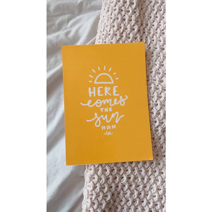 Imprimé « Voici le soleil » pour la vente par CK + CO