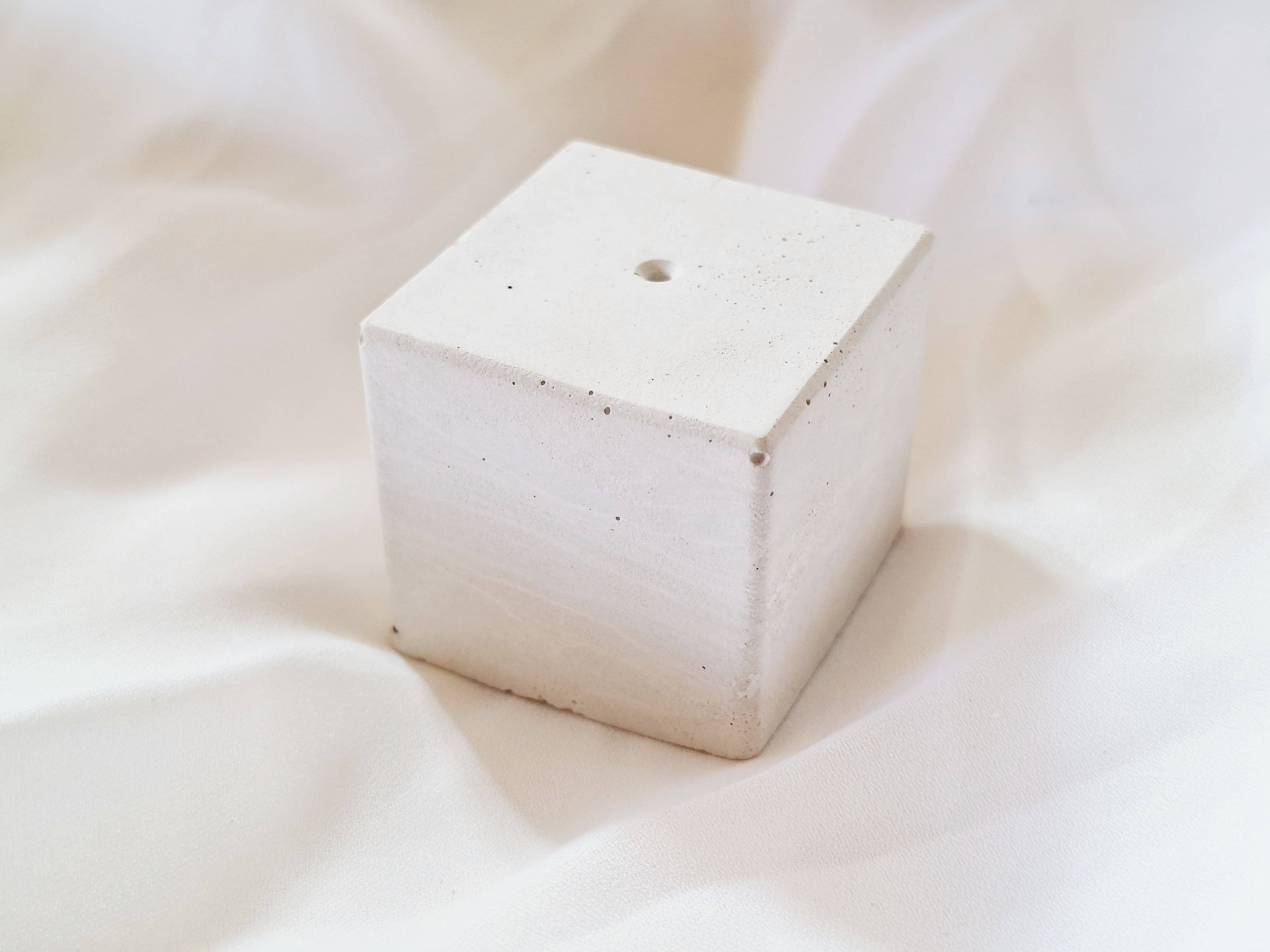 Your Nice Things - Candles - - Wholesale Incense Holder - Square grey cement incense holder1