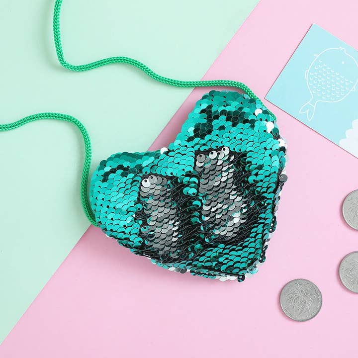 Ole - Wholesale Crossbody Bag - Women's - Heart Sequins Crossbody HB10795