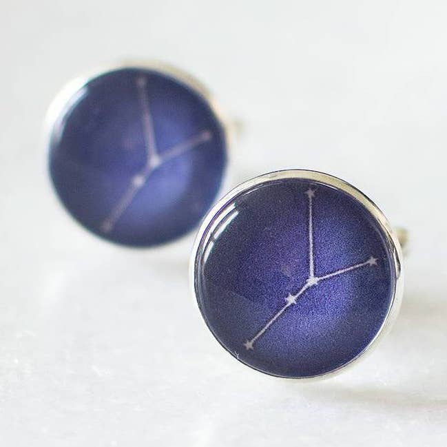 Manschettenknöpfe „Krebs Constellation“ für den Großhandel von Juju Treasures