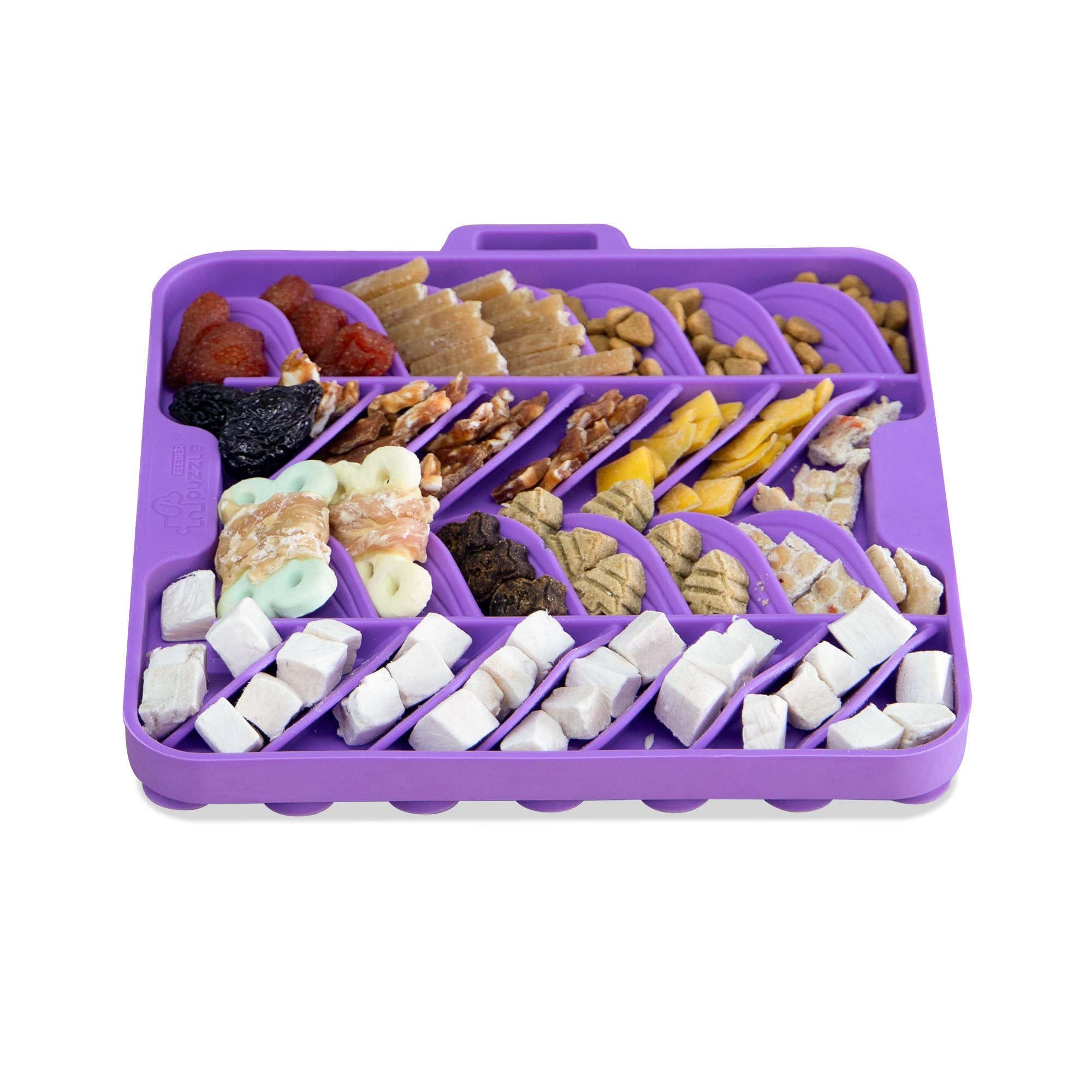 Pet Future llc - Wholesale Pet Food Mat - Dog - Puzzle Feeder Lick Mat for Dog, Enrichment Toy Purple Mat3