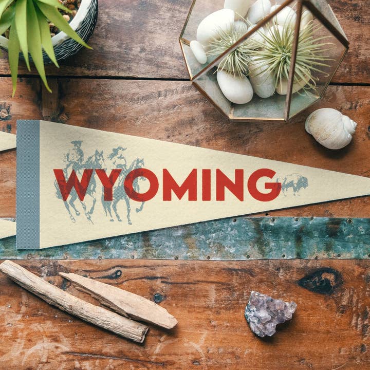 Banderín de fieltro Wyoming para venta al por mayor de Benoit's Design Co.