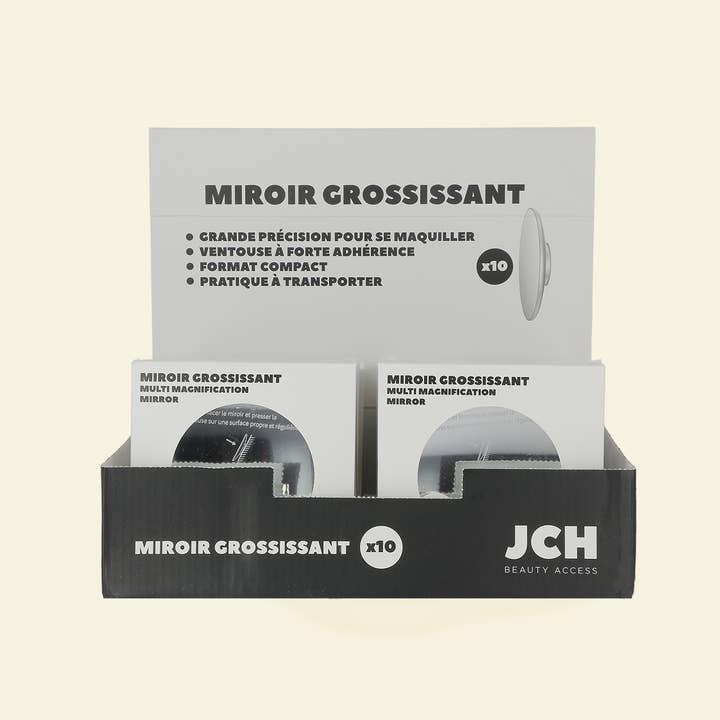 JCH BEAUTY ACCESS - Wholesale Makeup Mirror - Display of 10 mirrors magnifying 10 times1
