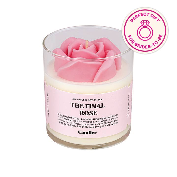 Candier - Wholesale Jar/Filled Candle - The Final Rose Soy Wax Jar Filled Candle Home Decor GiftÂ