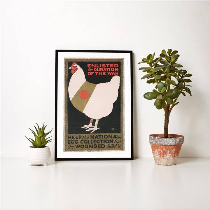 Found Image Press - Wholesale Art Print - Art Print PO-74 World War I Poster for Egg Collection1
