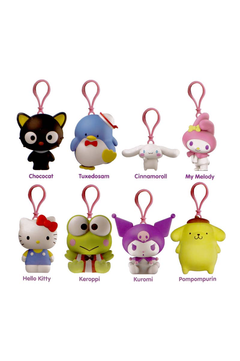 PINEAPPLE Beauty - Wholesale Purse/Bag Accessory - Women's - UPD CLP-HKT-BLIND Hello Kitty and Friends Figure Clips - 245
