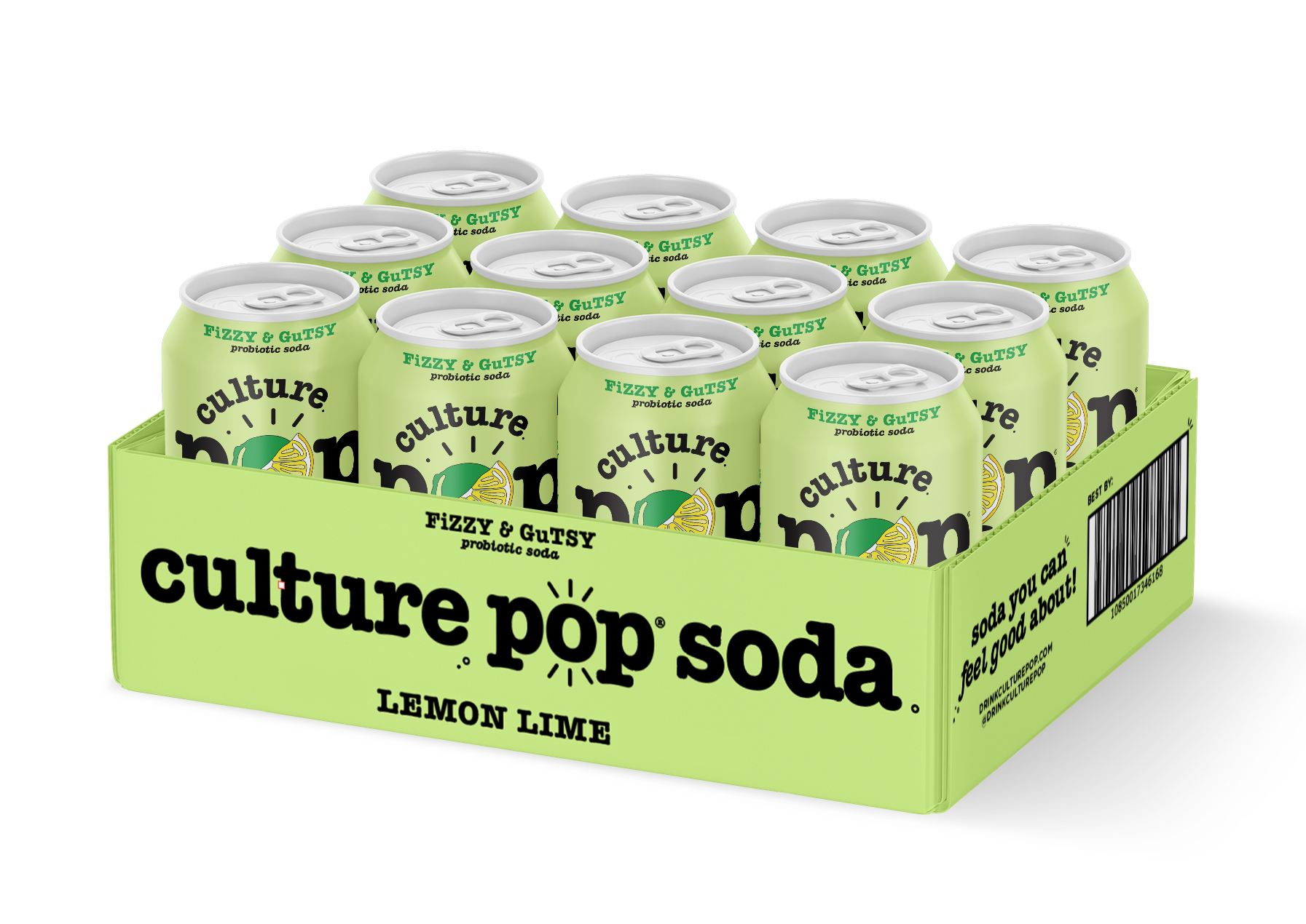 Culture Pop Soda - Wholesale Soda/Carbonated Drink - LEMON LIME - 12 Pack4