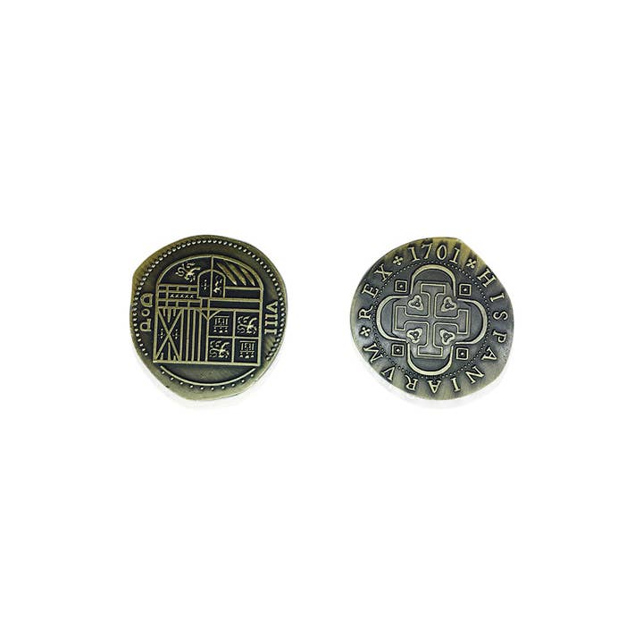 Norse Foundry - Wholesale Keepsake Coin/Token - Adventure Coins – Pirate Doubloon Metal Coins Variety Pack Set of 10 Historical