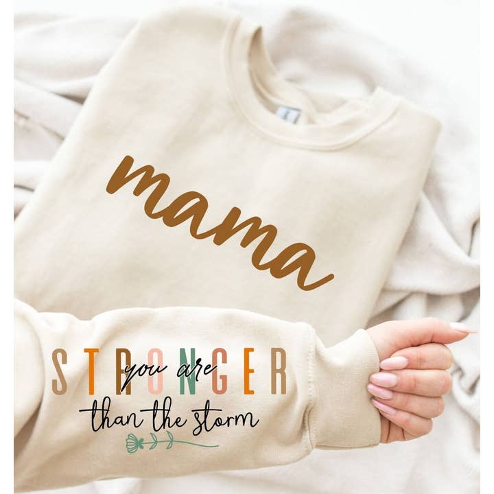 Strong Mama Crewneck for wholesale by Carolina Moon