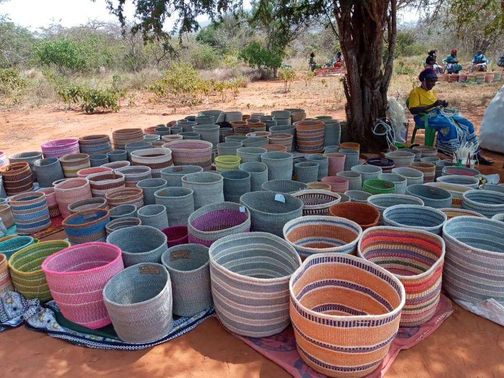 Crafts by Solid - Wholesale Basket - Handwoven Sisal Baskets - Colourful hues - XXS - XXL16