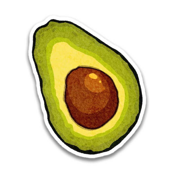 Autocollant avocat pour la vente par Stick With Finn