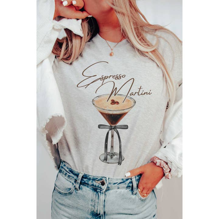 ESPRESSO MARTINI Grafisch T-shirt voor wholesale door A. BLUSH CO