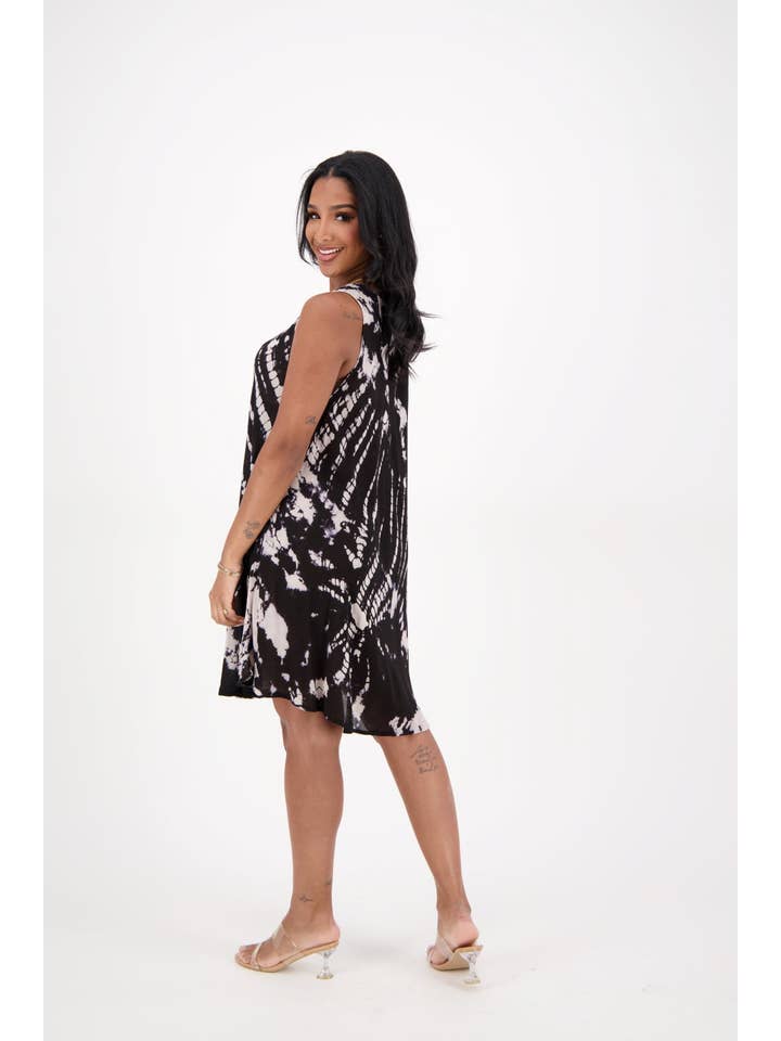 geassorteerd Mouwloze paraplujurken met verschillende kleuren 22123 voor groothandel op Faire10