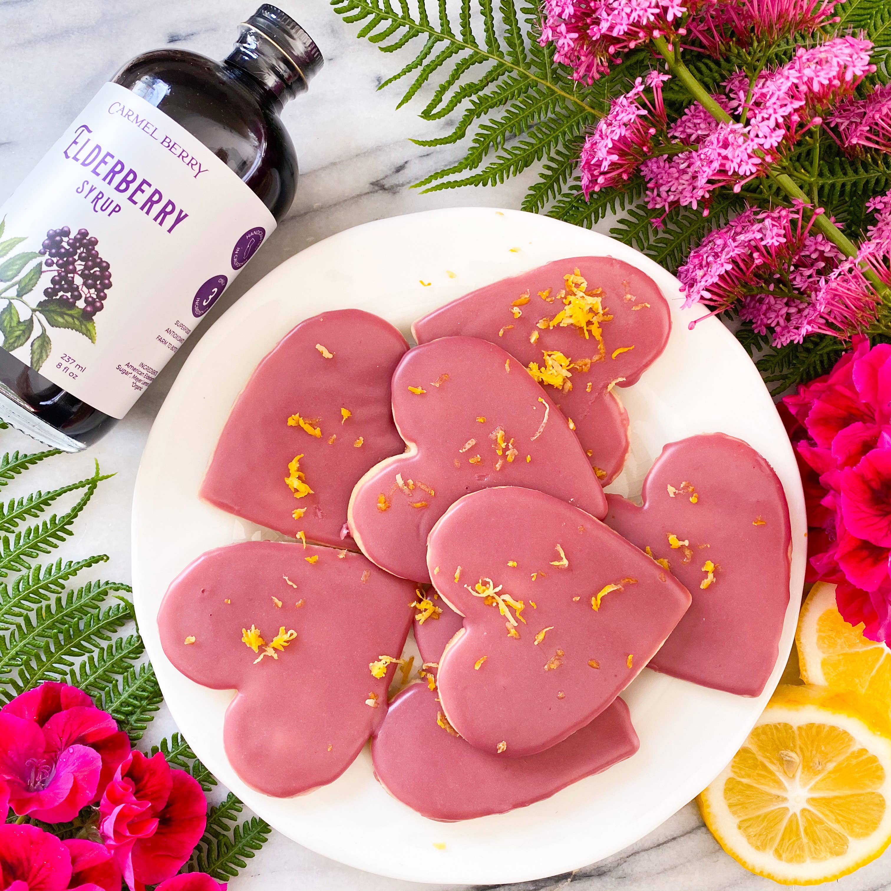 Carmel Berry Company - Wholesale Flavored Syrup - Elderberry Syrup | Immunity | Premium | Mocktail | USA | 4oz8