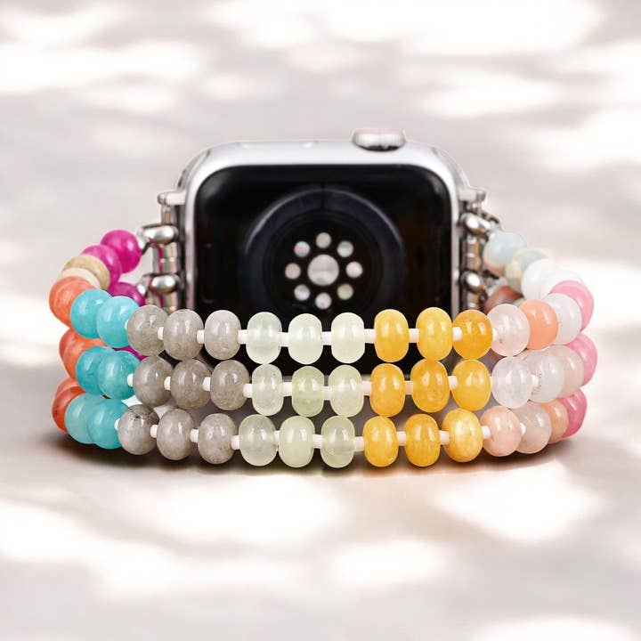 Pulseira para Apple Watch Blush Beam Stone Stretch por atacado de Cape Diablo