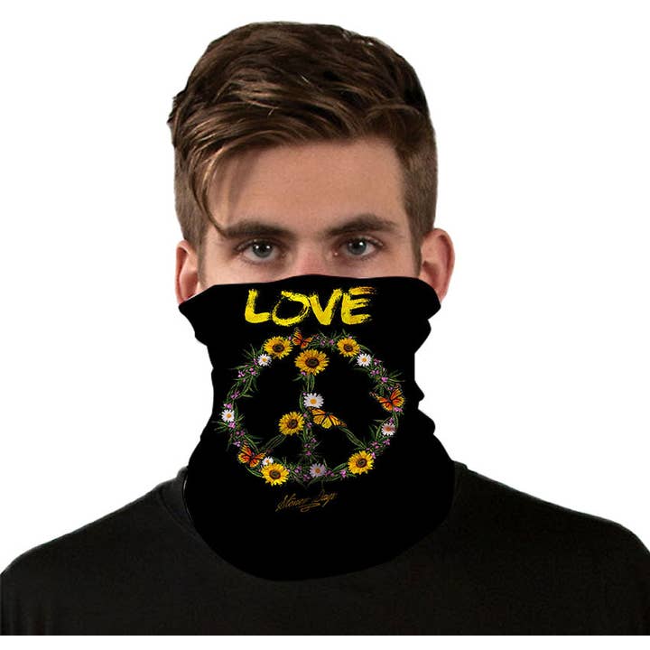 StonerDays Apparel - Venta al por mayor Protectores de cuello/bragas de cuello - Unisex - POLAINA CUELLO LOVE WEED LOVE PEOPLE