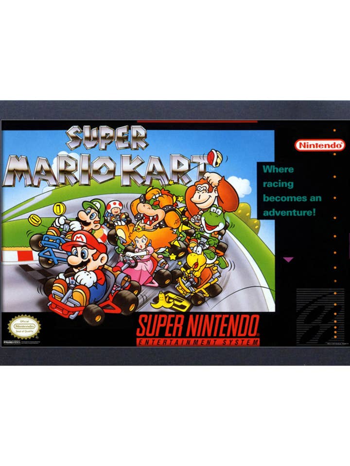Super Mario Kart - Cover Framed Print for wholesale by Pyramid America