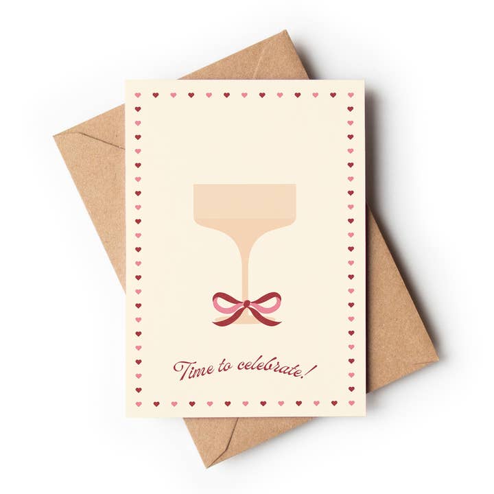 Harley and J - Wholesale Wedding Card - Time To Celebrate Greeting Card-Wedding Anniversary