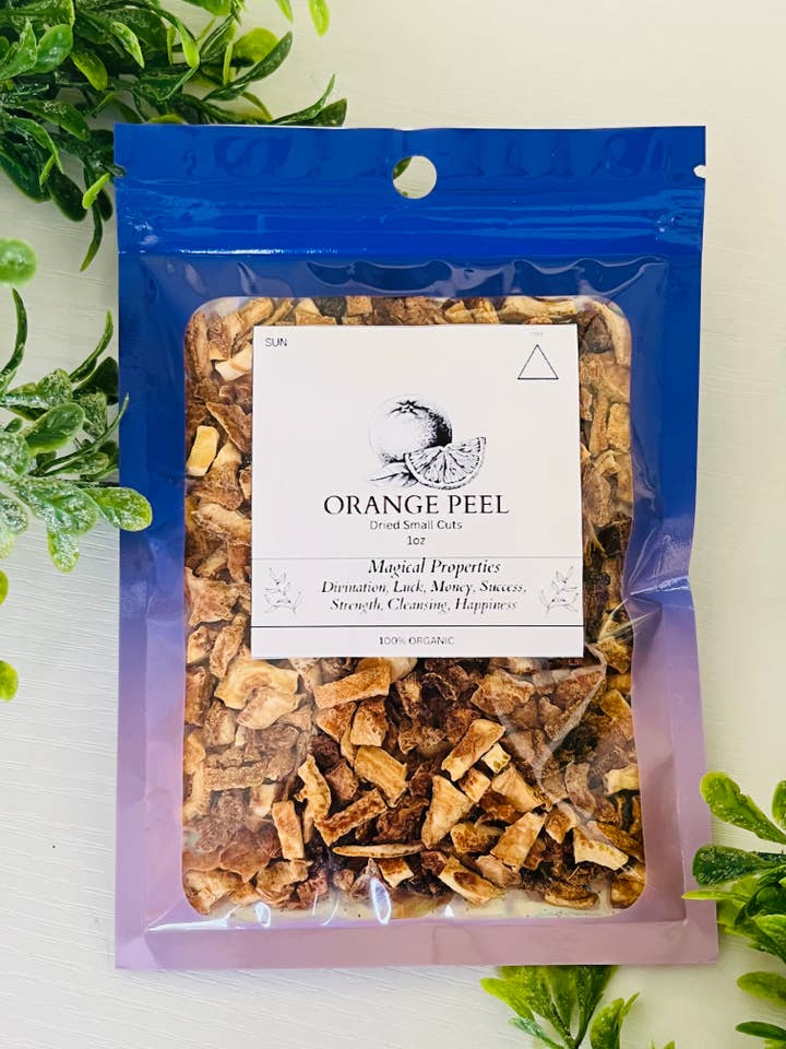 Orange Peel-1oz Dried Small Pieces for wholesale by Moonsence