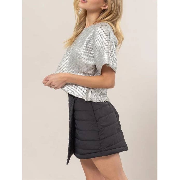 Apolline - Wholesale Knit Sweater - Women's - Metal Coated Knit Sweater7