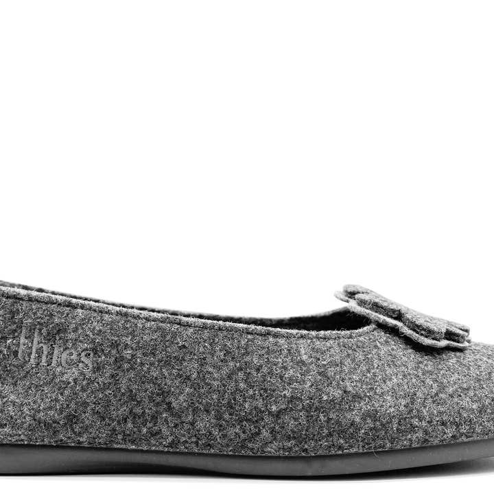 thies 1856 ® Recycled PET Ballerina vegan anthracite (W/X) for wholesale by thies