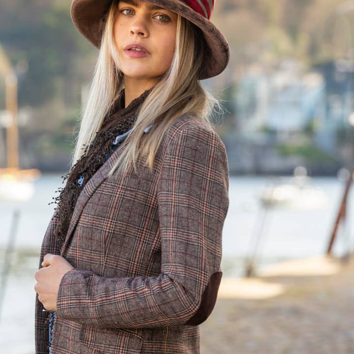 Proppa Toppa Hats - Wholesale Fedora - Women's - Vintage Fabric Striped Winter Hat2