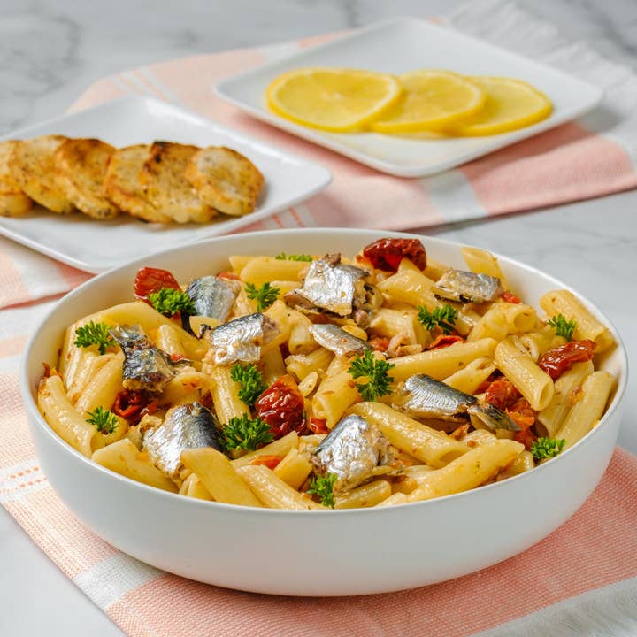 Sardines in Extra Virgin Olive Oil and Lemon - 4.06 oz for wholesale by TerraMar Imports