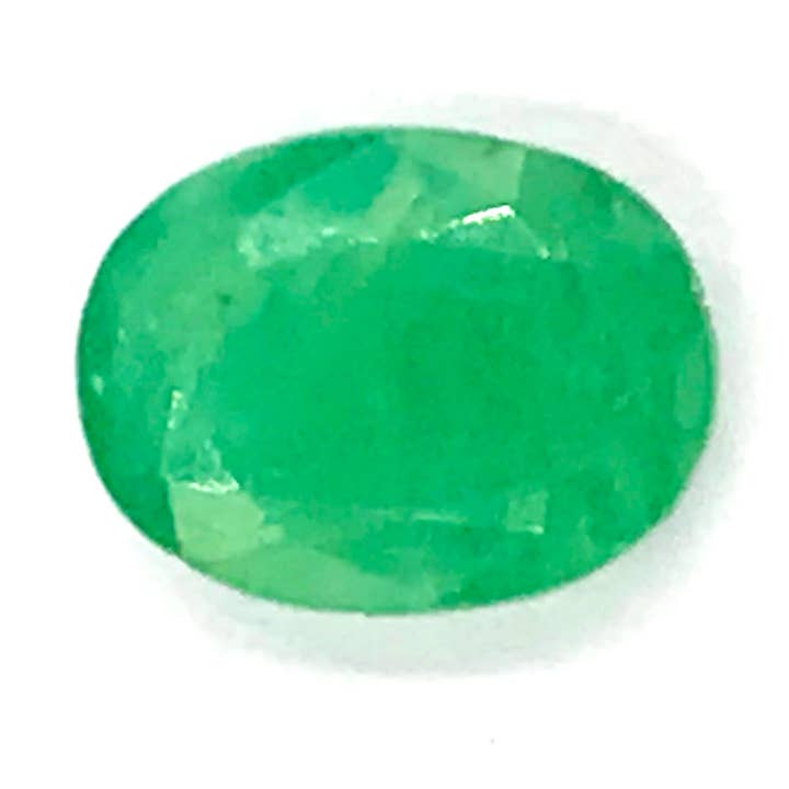 Oval Faceted Emerald Gemstone for wholesale by Weatherham Estate Treasures
