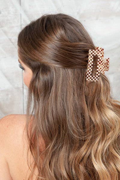 JOSSLYN by wall to wall - Wholesale Hair Clip - Women's - RECTANGLE CELLULOSE HAIR CLAW CLIP | 40H61517