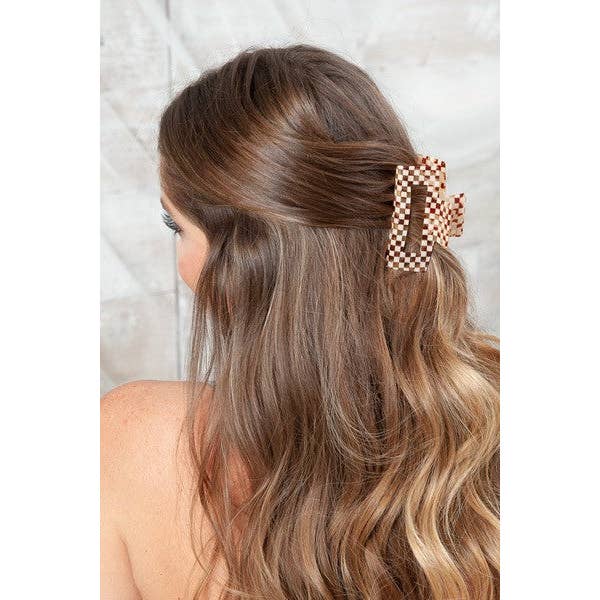 JOSSLYN by wall to wall - Wholesale Hair Clip - Women's - RECTANGLE CELLULOSE HAIR CLAW CLIP | 40H61517