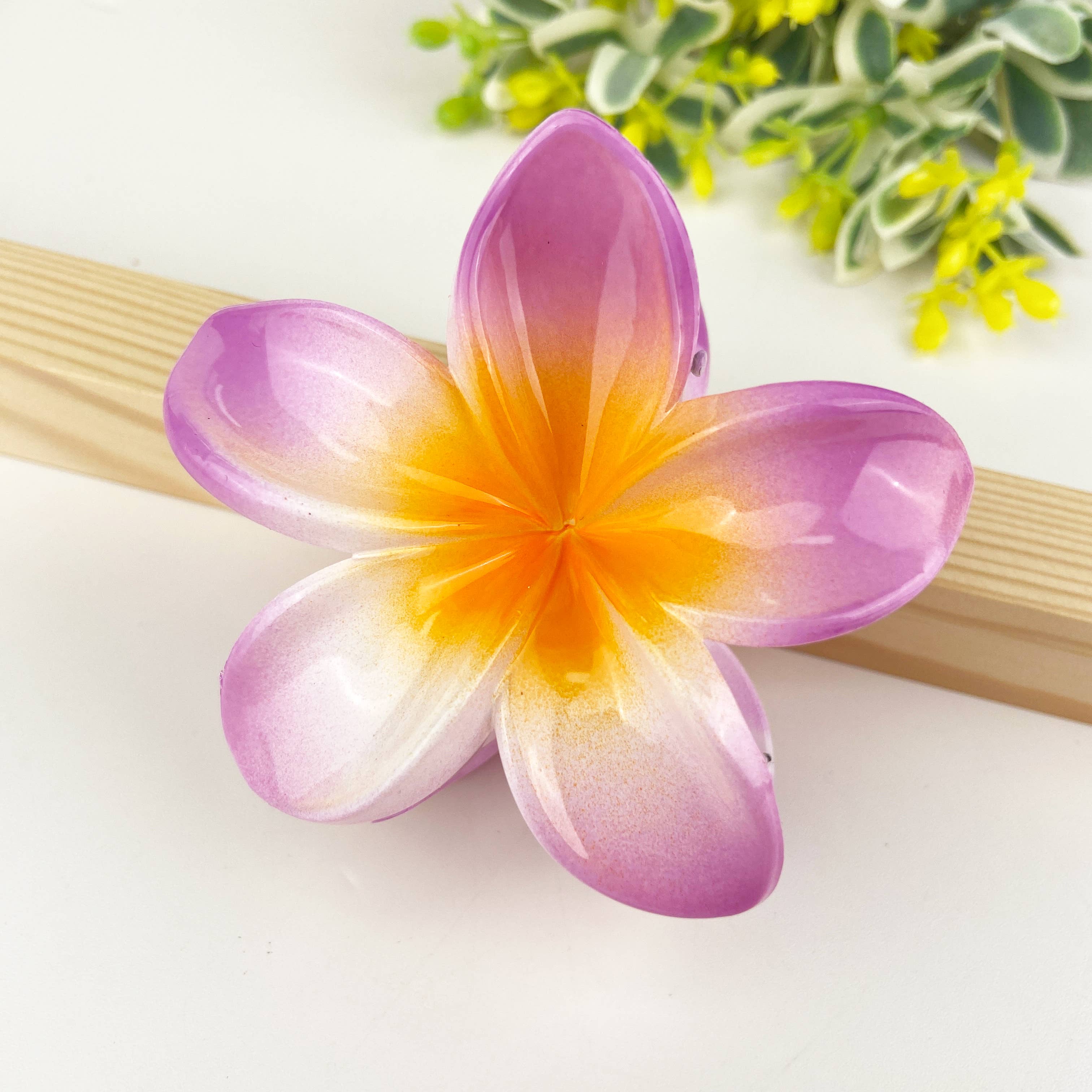 SoapElenGlen - Wholesale Hair Clip - Women's - Colorful plumeria hair Clip9