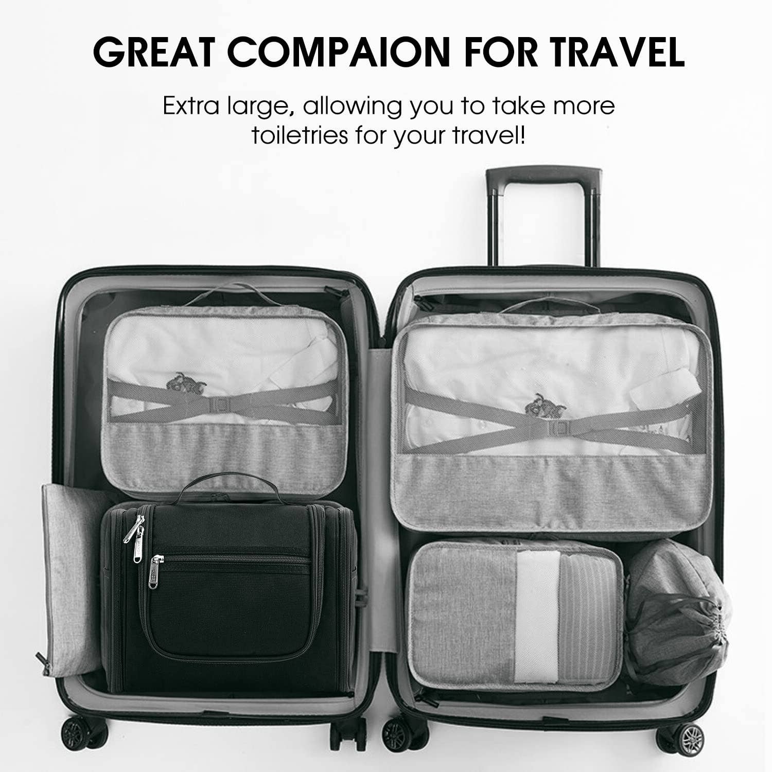 wandf – Bolsa de higiene pessoal - Mulher por atacado – wandf Bolsa de Viagem Suspensa para Higiene e Maquiagem com Estampa Animal Print8