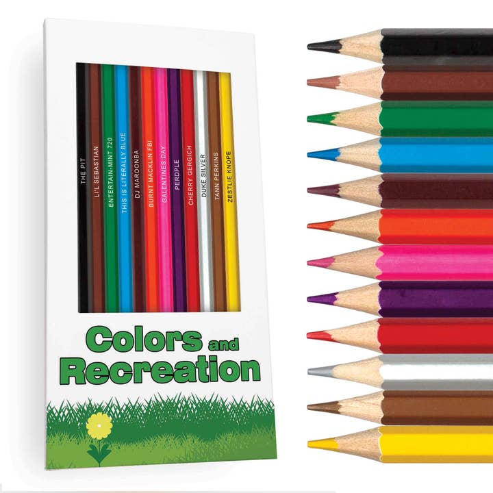 Pop Colors - Wholesale Gag Gift/Novelty Gift - Colors and Recreation Colored Pencils & Coloring Pages Bndle