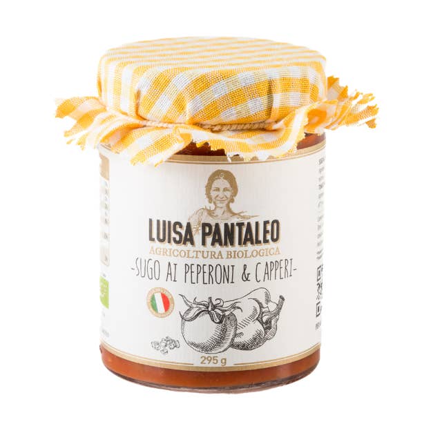 Organic Pepper and Caper Sauce, made in Italy for wholesale by PANTALEO AGRICOLTURA SOC. AGR. SRL