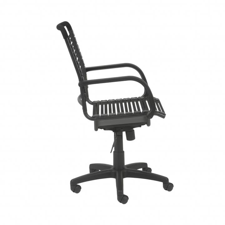 HomeRoots - Wholesale Chair - 45" All Black Flat Bungee Cord High Back Office Chair2
