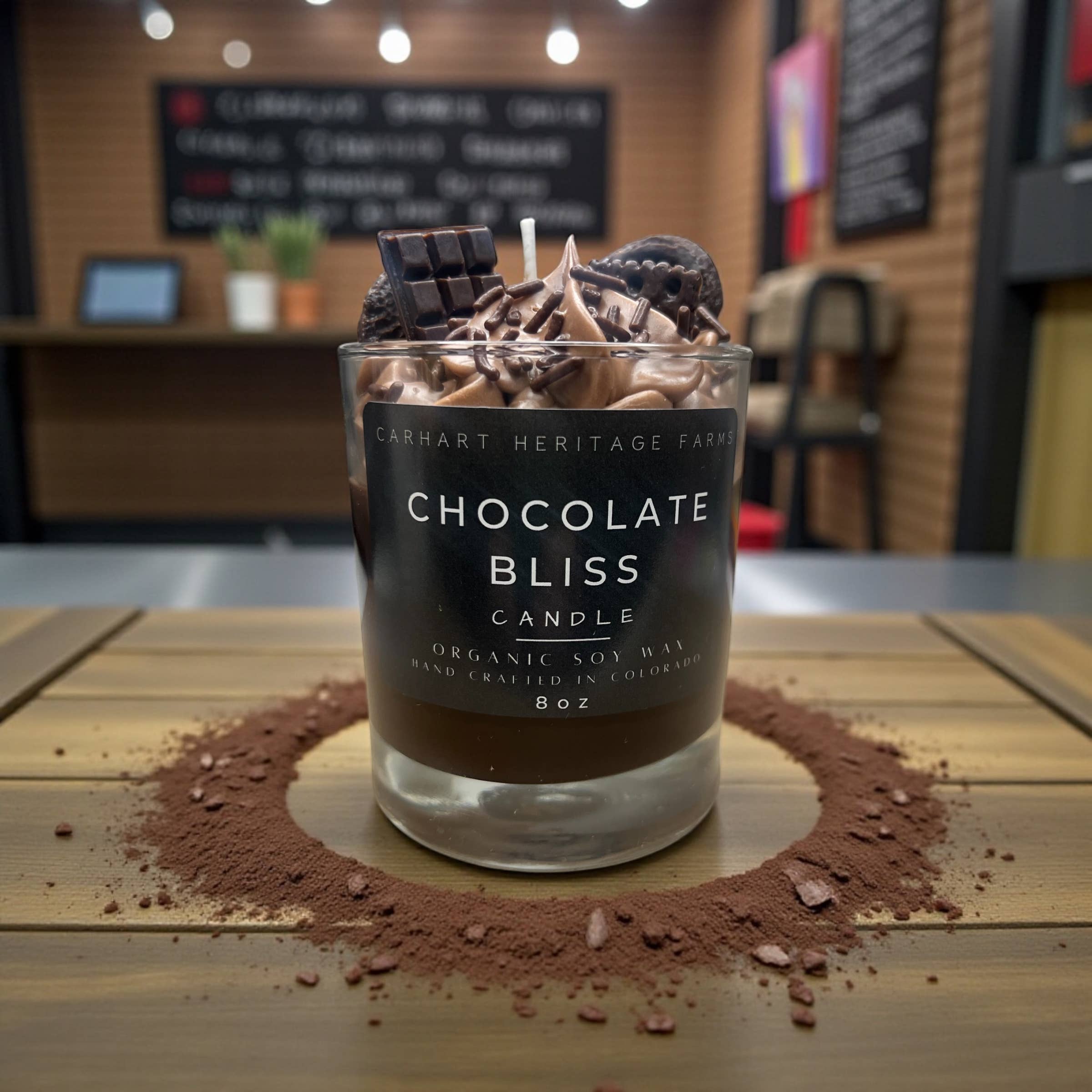 Carhart Heritage Farms - Venta al por mayor Velas de diseño llamativo - Éxtasis de Chocolate0