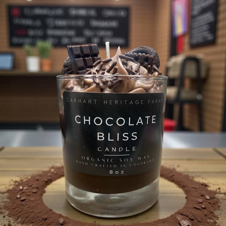 Carhart Heritage Farms - Venta al por mayor Velas de diseño llamativo - Éxtasis de Chocolate0