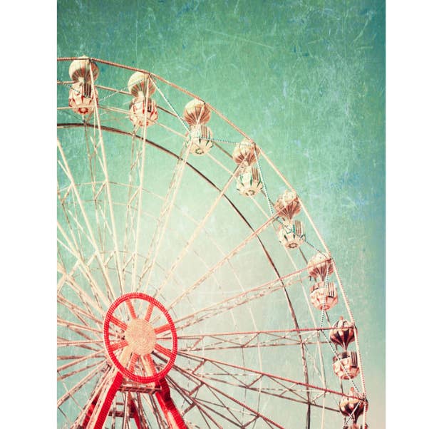 Mint by Michelle - Wholesale Craft supplies - Ferris Wheel Mint Decoupage Paper1